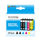 Compatible Epson 502XL High Capacity 5-Colour Ink Multipack (2 Black + 3 Colours) InkFind NL